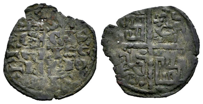 Alfonso X (1252-1284). Dinero de seis líneas. (Bautista-368.3). Ve. 0,75 g. (Cre...