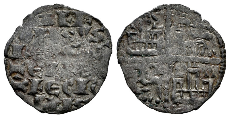 Alfonso X (1252-1284). Dinero de seis líneas. (Bautista-368.5). Ve. 0,68 g. Crec...