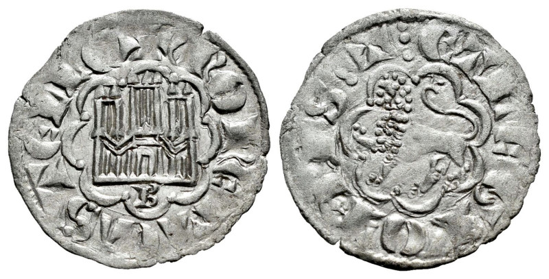 Alfonso X (1252-1284). Novén. Burgos. (Bautista-394). Ve. 0,65 g. B bajo castill...