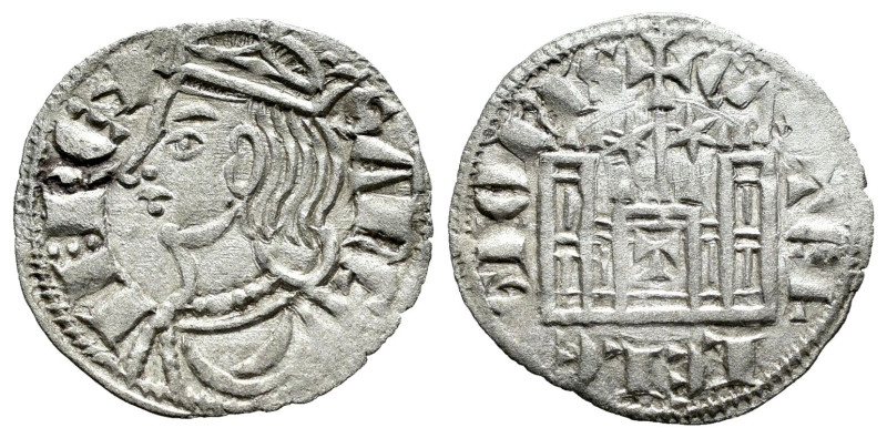 Sancho IV (1284-1295). Cornado. Toledo. (Bautista-433). Ve. 0,71 g. Estrellas so...