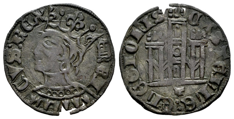 Enrique II (1368-1379). Cornado. Toledo. (Bautista-673.1). Ve. 1,38 g. T bajo el...