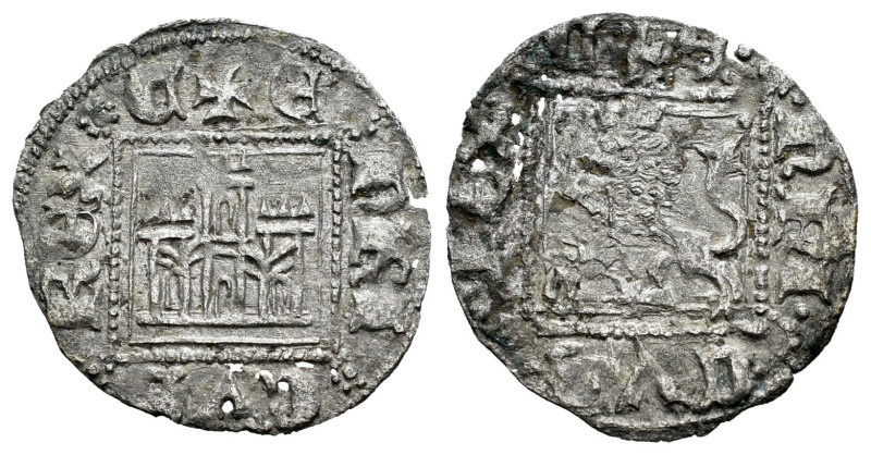 Enrique II (1368-1379). Novén. Zamora. (Bautista-676.9). Ve. 0,58 g. C bajo el l...