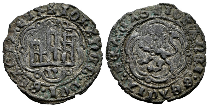 Juan II (1406-1454). Blanca. Burgos. (Bautista-811 var.). Anv.: + IOhANES : DEI ...