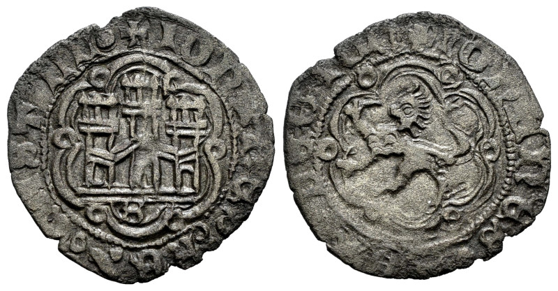 Juan II (1406-1454). Blanca. Sevilla. (Bautista-812 var.). Anv.: + IOhANES : REX...