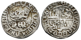 Enrique IV (1399-1413). 1/2 real. Cuenca. (Bautista-No cita). Anv.: XPS : VINCIT : XPS : RENAT : XPS. Rev.: ENRICVS : CARTVS : DEI : GRA ·:·. Ag. 1,70...