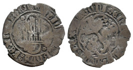 Enrique IV (1399-1413). 1/4 real. Cuenca. (Bautista-939.2 var.). Anv.: ⁑ ENRICVS ⁑ CARTVS ⁑ REX ⁑ CASTEL. Rev.: ✿ ENRICVS ✿ CARTVS ⁑ REX ⁑ LEGONI. Ag....