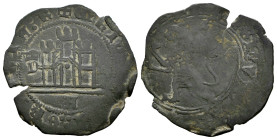 Princesa Isabel (1471-1474). 1 maravedí. Ávila. (Bautista-955.8, como Enrique IV). Anv.: + ENRIC(VS :· DE)I :· GRACIA : R. Rev.: + ENRICVS .... Ve. 1,...