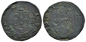 Princesa Isabel (1471-1474). 1 maravedí. Ávila. (Bautista-No cita). (Imperatrix-PY:5.8, mismo ejemplar). Anv.: + ENRICVS : DEI : GRACIA. Rev.: + ENRIC...