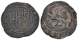 Enrique IV (1399-1413). 1 maravedí. Córdoba. (Bautista-979 var.). Anv.: + ENRICVS ... : GRACIA : . Rev.: + ENRICVS : CARTVS ... : C. Ve. 2,07 g. C cua...