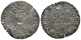 Enrique IV (1399-1413). Cuartillo. Cuenca. (Bautista-1007.1). Anv.: (+ ENRICV)S : CARTVS : DEI : GRACI. Rev.: ( EN)RICVS : R(EX : C)ASTELLE : EL. Ve. ...