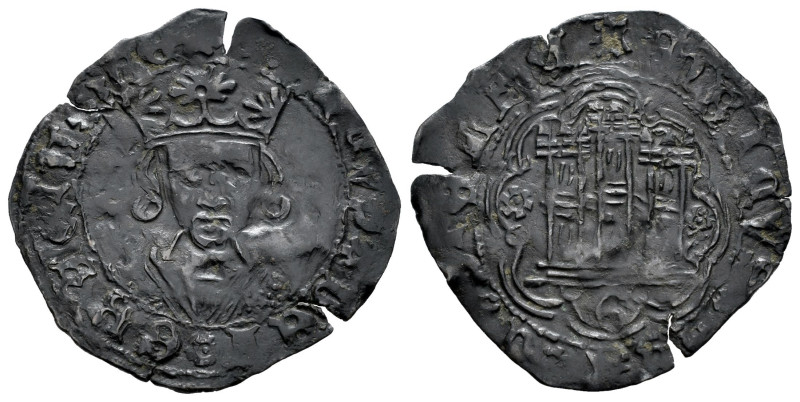 Enrique IV (1399-1413). Cuartillo. Guadalajara. (Bautista-1012). Anv.: + ENRICVS...