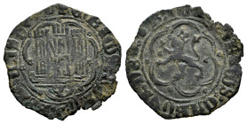 Enrique IV (1399-1413). 1/2 blanca. Cuenca. (Bautista-1077 var.). Anv.: + ENRICVS : CARTVS : REX : CASTEL. Rev.: + ENRICVS : CARTVS : DEI : GRA. Ve. 1...