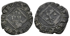 Enrique IV (1399-1413). Blanca de rombo. Ávila. (Bautista-1078 var.). Anv.:  + ENRICVS : DEI : GRA : REX :· . Rev.: + XPS : VINCIT : XPS : REG. Ve. 1,...