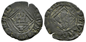 Enrique IV (1399-1413). Blanca de rombo. Cuenca. (Bautista-1081.6 var.). Anv.: + ENRICVS : DEI : GRACIA. Rev.: + XPS : VINC ... GINA? : R. Ve. 1,15 g....