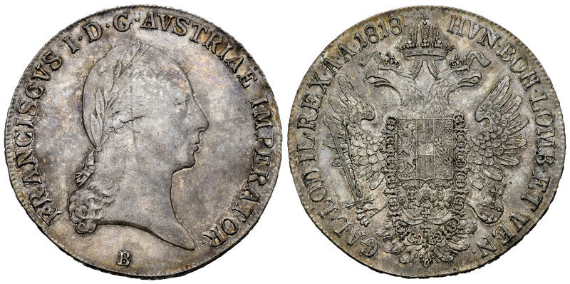 Austria. Franz II. Taler. 1818. Kremnitz. B. (Km-2162). (Dav-7). (Jaeger-190). A...