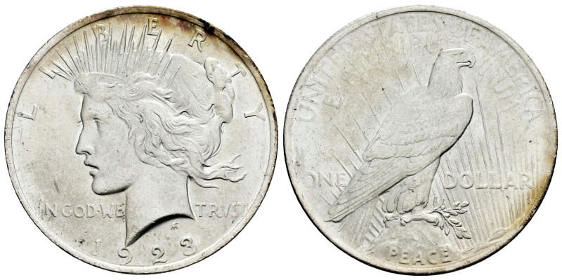 U.S. Coins. Peace Dollar. 1 dollar. 1923. Philadelphia. (Km-150). Ag. 26,81 g. O...