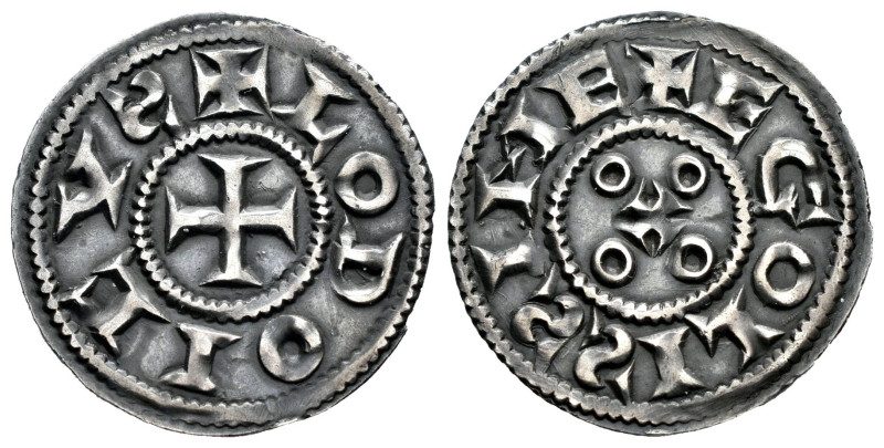 France. Louis IV. Denier. (936-954). (Duplessy-942). (Poey d'Avant-2643). Anv.: ...