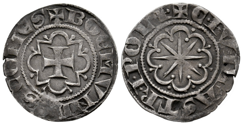 France. Bohemond VI. Gros. (1251-1275). Tripoli. Crusaders. (Metcalf-490). Anv.:...