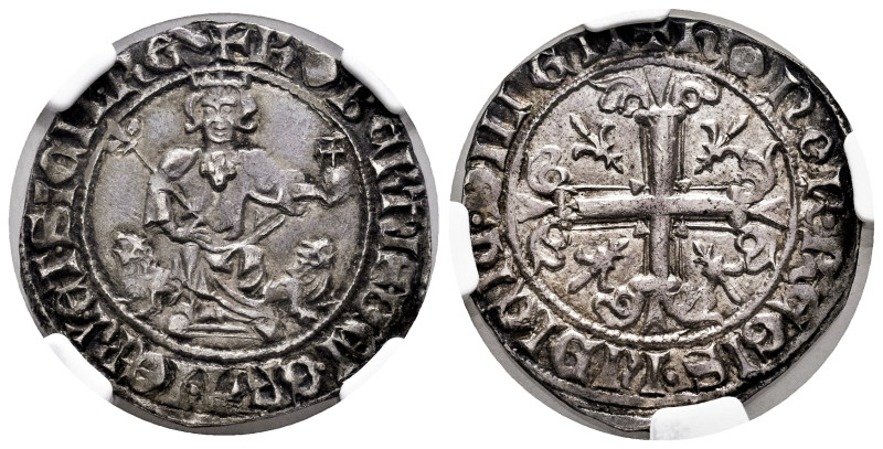 Italy. Roberto d´Anjou (1309-1343). Gigliato. Naples. (MIR-28). (Mec-706). Ag. B...