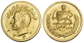 IRAN. Mohammed Riza Pahlevi, 1942-1979 2 1/2 Pahlevi 1961 (= 1340 SH). 18,31 g Feingold. Fb. 100 bis unzirkuliert