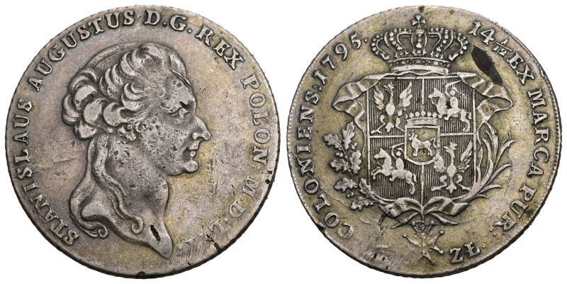 POLEN. KÖNIGREICH. Stanislaus August, 1764-1795. Taler (6 Zlotych) 1795, Warscha...