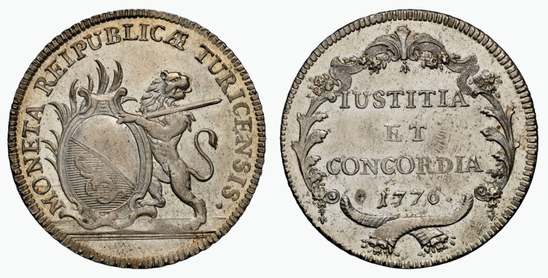 SCHWEIZ | SWITZERLAND | SUISSE | SWIZZERA ZÜRICH. Stadt. 1/2 Taler 1776. 13,16 g...