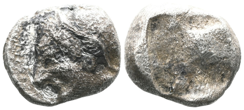 IONIA. Phokaia. Obol (Circa 521-478 BC).
Obv: Archaic head of Athena left.
Rev...