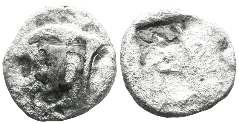 Greek Coins
Mysia, Kyzikos. Circa 480 BC. AR Obol. Forepart of boar left with t...