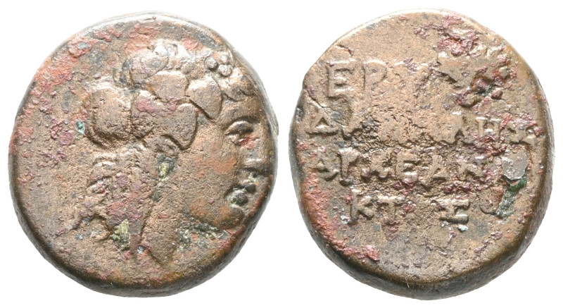 Greek
Ionia. Erythrai . ΕΡΜΩΝ ΔΙΟΦΑΝΤΟΥ (Hermon, son of Diophantos) circa 240-2...