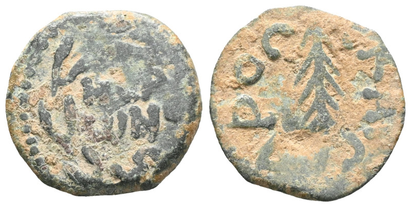 GREEK
JUDEA. Procurators.
Porcius Festus (59-62 CE). Æ Prutah.

 Weight:1,2 ...