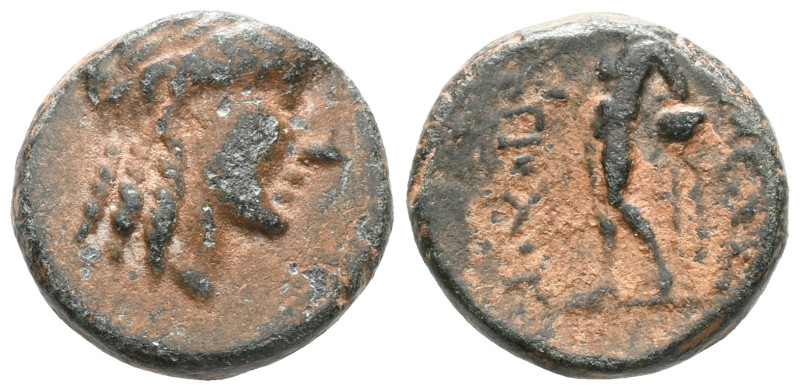 Greek Seleukid Kingdom of Syria, Antiochos III 'the Great' Æ. Sardis, 222-187 BC...