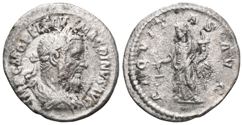 ROMAN IMPERIAL
Macrinus, 217 - 218 AD Macrinus, 217 - 218 AD Denarius . VAT Rom...