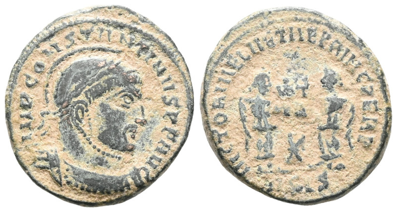 Roman Imperial
Constantine I (307-337). AE, Follis. (Bronze) Siscia. 
Obv: IMP...