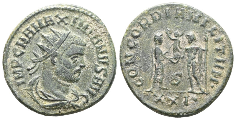 Roman Imperial
Maximianus, first reign, 286-305. Antoninianus ( Bronze), Cyzicu...