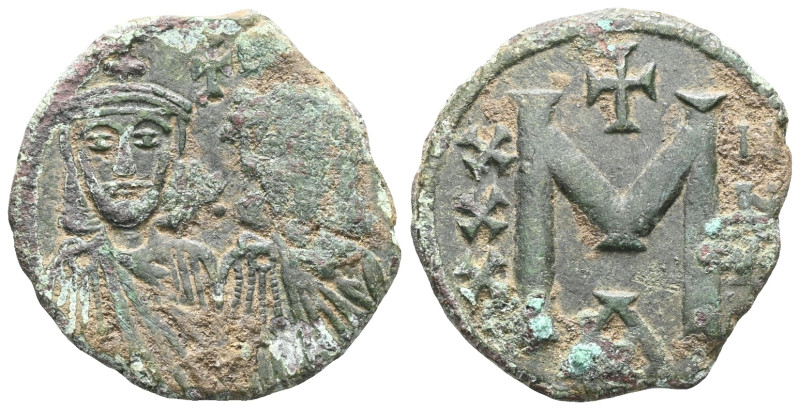 Byzantine
Leo III the "Isaurian" with Constantine V (717-741 AD) Constantinople...