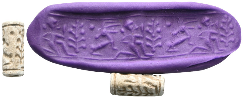 MESOPOTAMIA .Stone cylinder seal. Jamdet Nasr Period.(circa 3100-2900 BC).

 W...