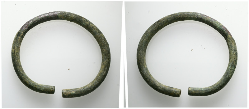 ANCIENT ROMAN BRONZE BRACELET . .(Circa 2th Century).Ae.

 Weight:40,6 gr Diam...