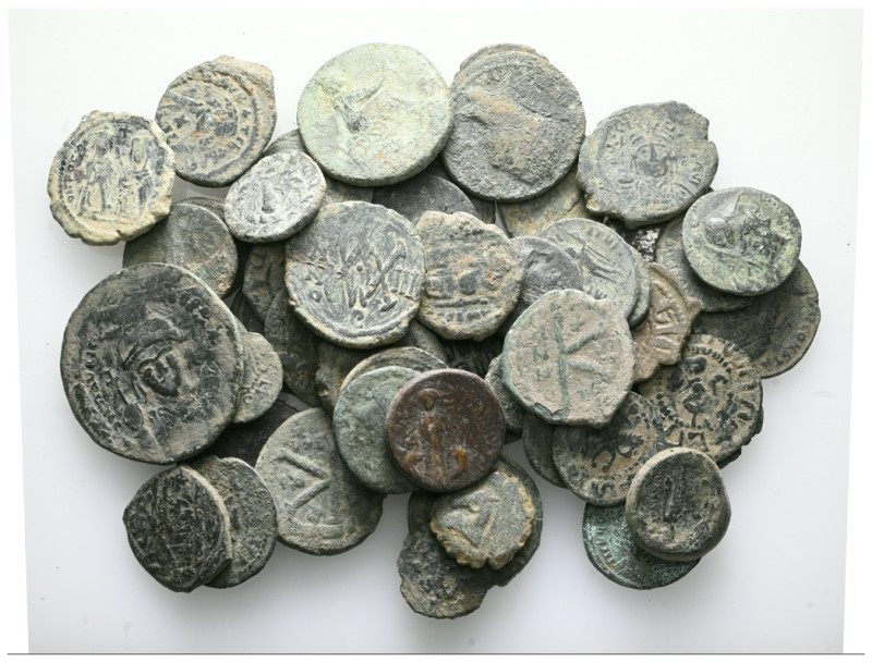 ANCIENT BRONZE COINS.SOLD AS SEEN.NO RETURN.

 Weight:lot Diameter:lot