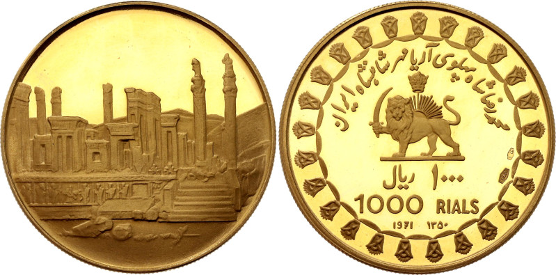 Iran 1000 Rials 1971 SH 1350

KM# 1191.2, Fr# 107, N# 29168; Gold (.900) 12.95...