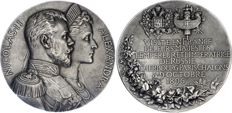 Russia Silver Medal "Visit of Emperor Nicholas II and Empress Alexandra to Franc...