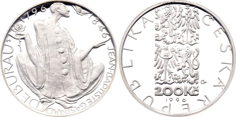 Czech Republic 200 Korun 1996 Proof

KM# 24, N# 30228; Silver 13.00 g., Proof;...