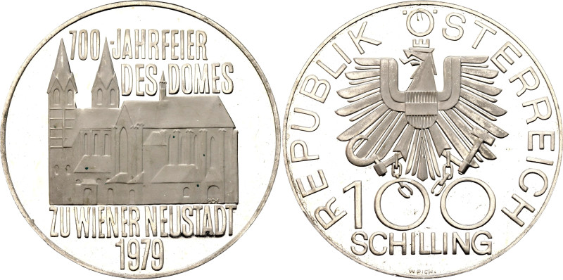 Austria 100 Schilling 1979

KM# 2942, N# 13381; Silver 23.93 g., Proof; 700th ...