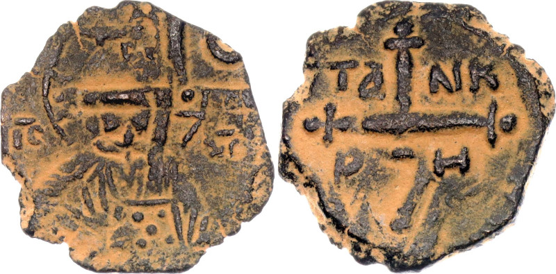 Crusaders Antioch Follis 1101 - 1112 (ND)

MAL# 5; Forth type with overstruck ...