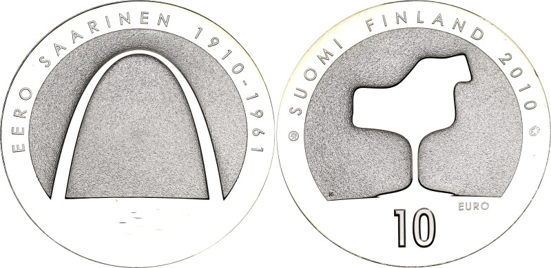 Finland 10 Euro 2010

KM# 151, N# 13583; Silver 25.25 g., Proof; 100th Anniver...