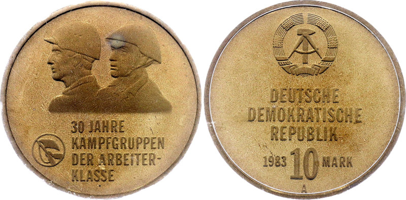 Germany - DDR 10 Mark 1983 A Proof

KM# 93, N# 24694; Copper-nickel 12.00 g., ...