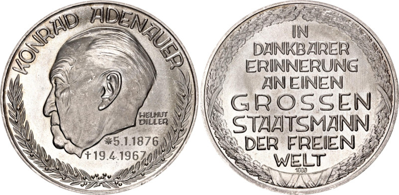 Germany - FRG Silver Medal "Konrad Adenauer" 20th Century

Silver (.999) 24.84...