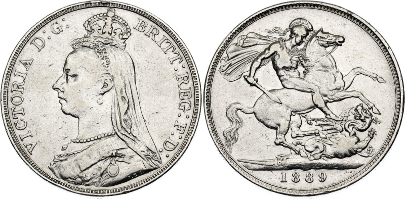 Great Britain 1 Crown 1889

KM# 765, Sp# 3921, N# 11102; Silver 28.18 g.; Vict...