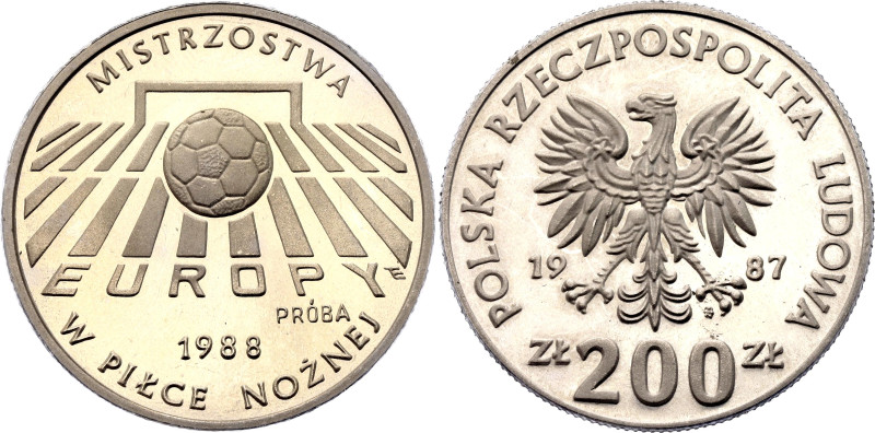 Poland 200 Zlotych 1987 MW Pattern

KM# Pr553, N# 25553; Copper-nickel., Proof...