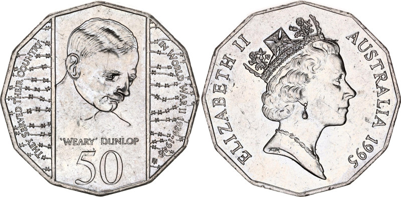 Australia 50 Cents 1995

KM# 294, N# 3140; Copper-nickel; Elizabeth II; Edward...