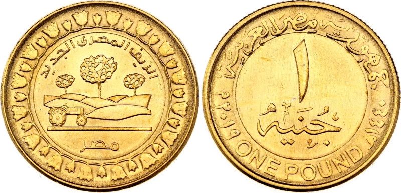 Egypt 1 Pound 2019 AH 1440

UC# 103, N# 160413; Gold Plated; New Egyptian Coun...